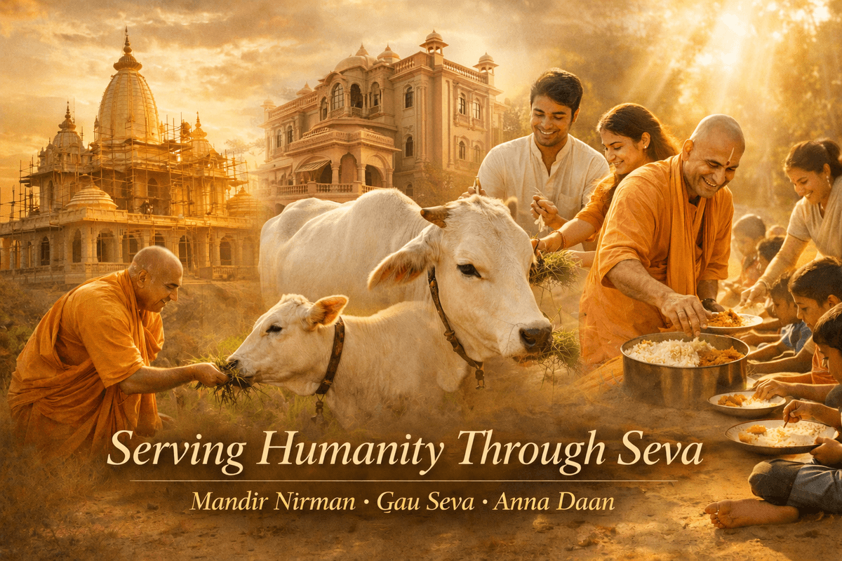 Devotees and spiritual activities at Hare Krishna Marwar Mandir